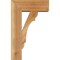 Ekena Millwork Olympic Block Rough Sawn Bracket w/ Offset Brace, Western Red Cedar, 6"W x 14"D x 22"H BKT0604X14X22OLY05RWR - alternate 2